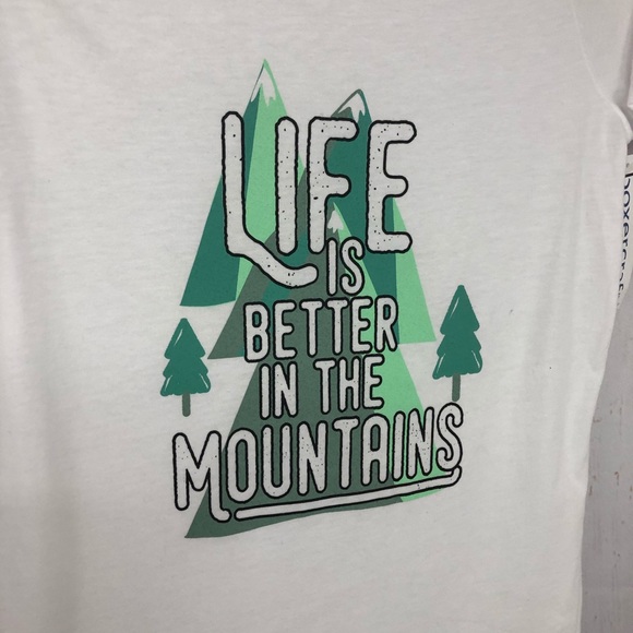 NWT, Boxercraft Graphic Cold Shoulder T, Size Small. - Picture 3 of 5